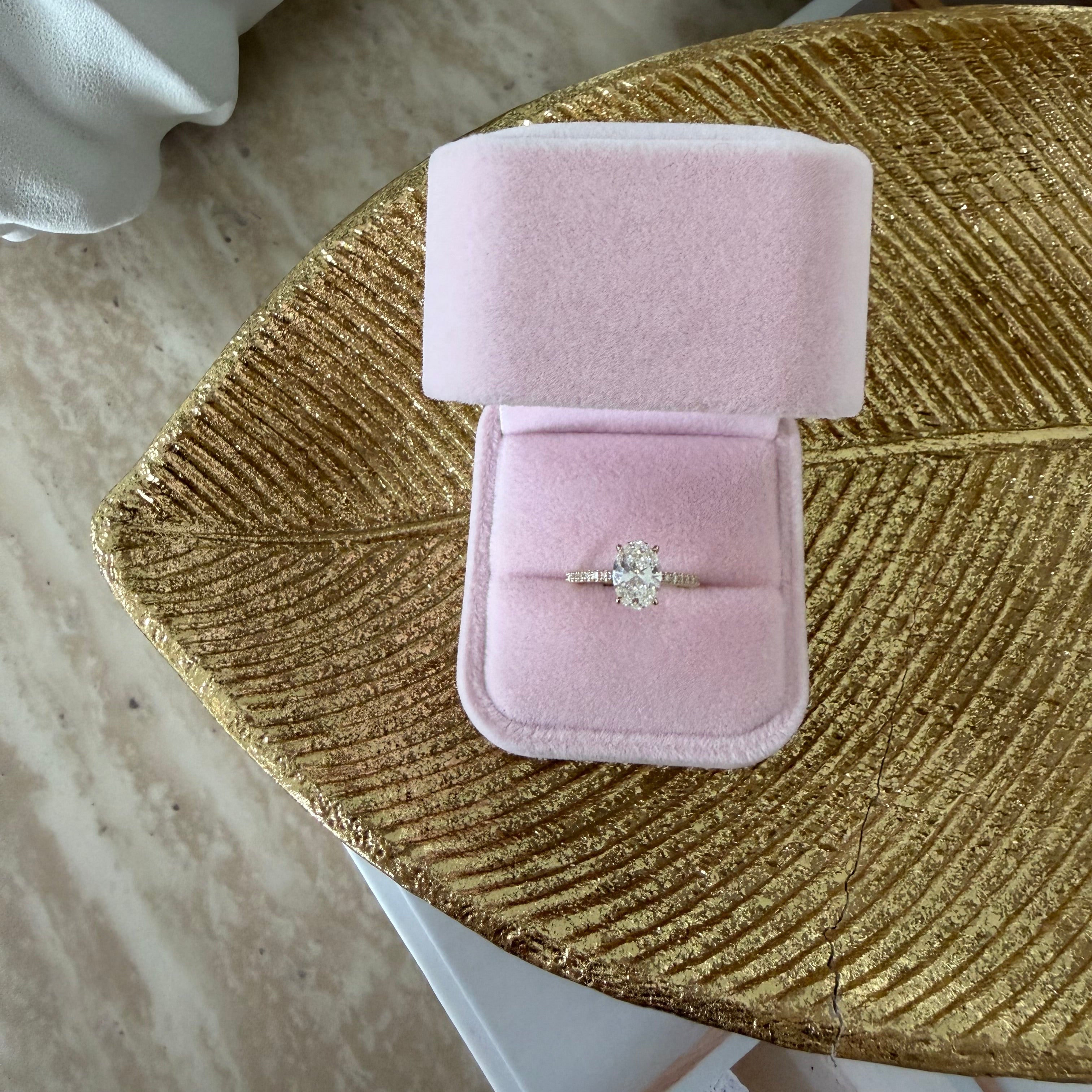 1.75ct TDW Oval Diamond Ring | 9K Yellow Gold