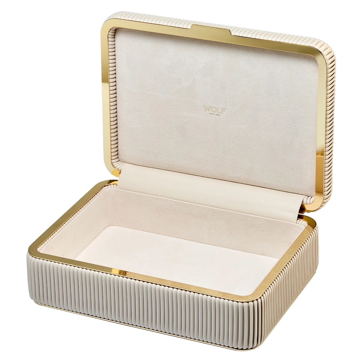Wolf | "Bella" medium jewellery box | Bone