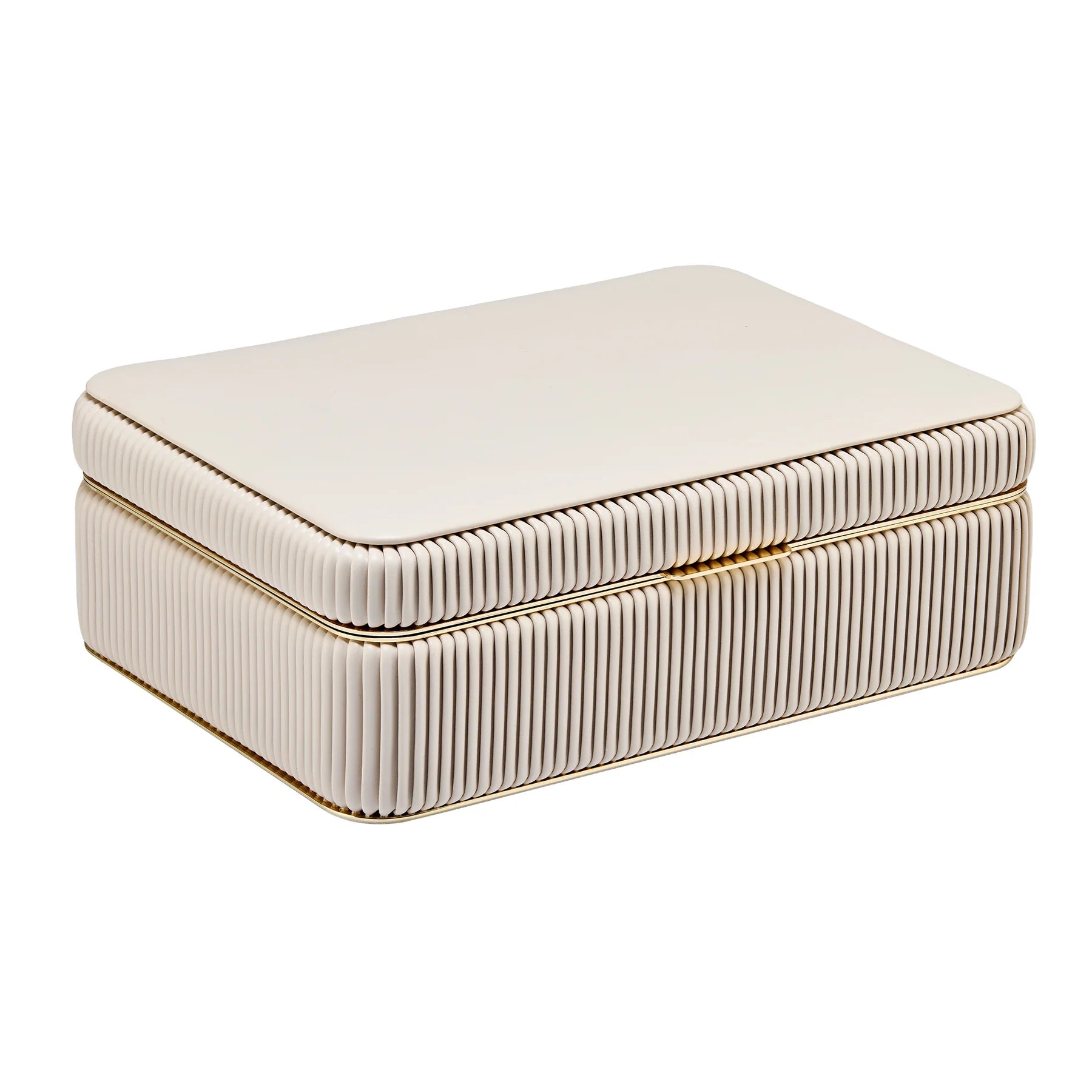 Wolf | "Bella" medium jewellery box | Bone