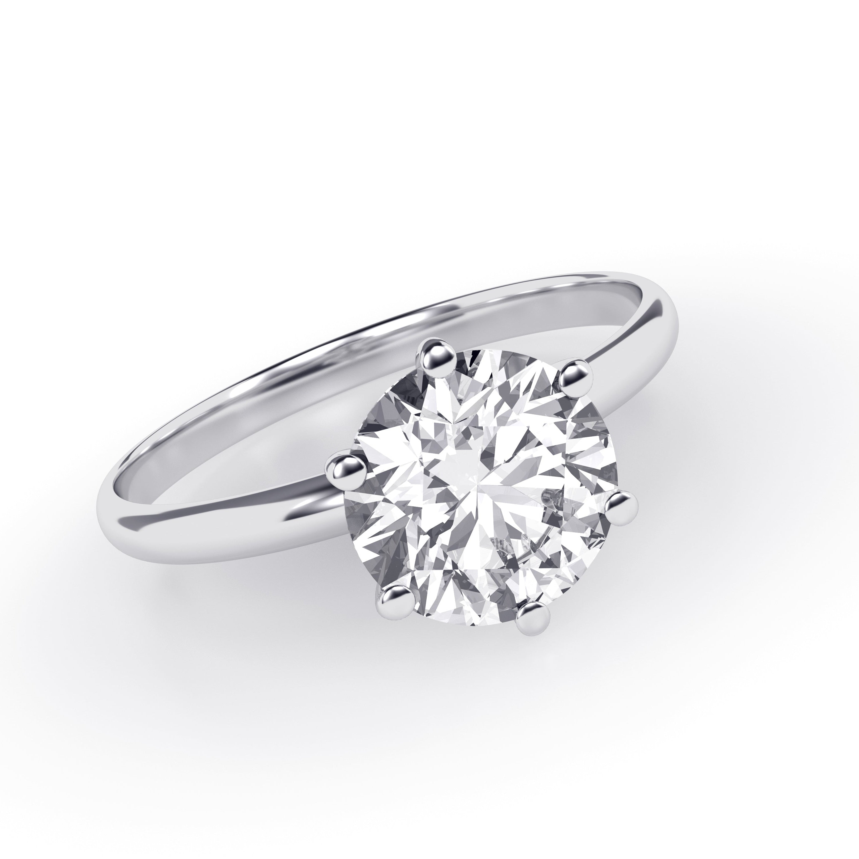 Signature round solitaire  diamond ring