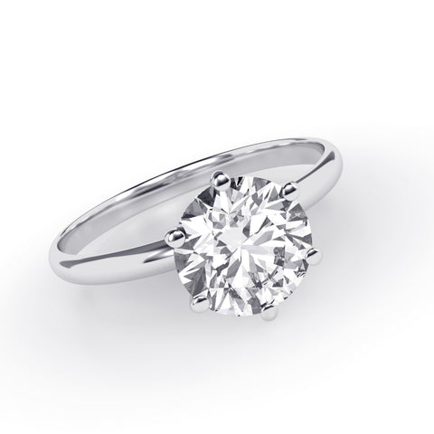 Signature round solitaire  diamond ring