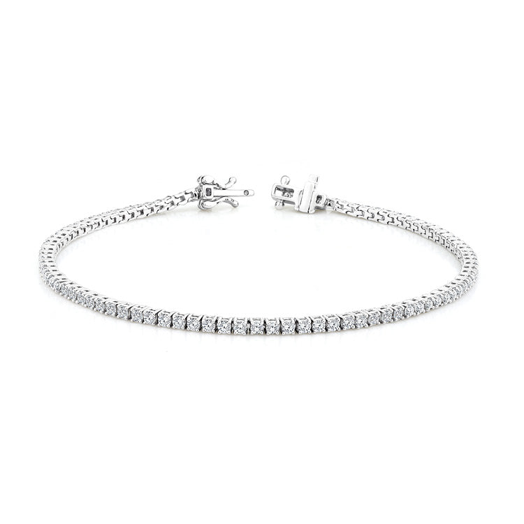 2.00ct Lab Grown Diamond tennis Bracelet in 9K White Gold