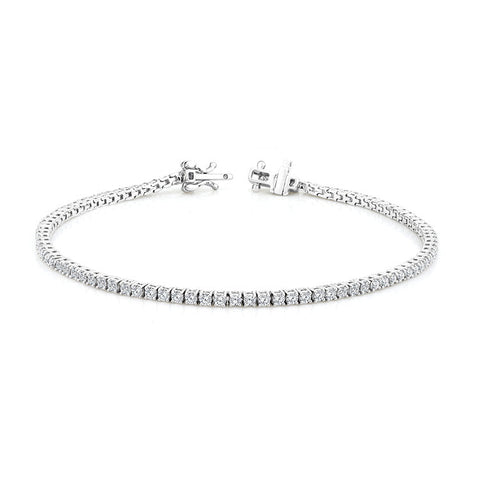 2.00ct Lab Grown Diamond tennis Bracelet in 9K White Gold